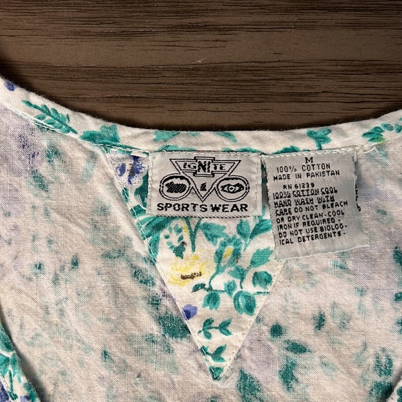 1990’S FLORAL CROP TOP MEDIUM - Picture 9 of 13